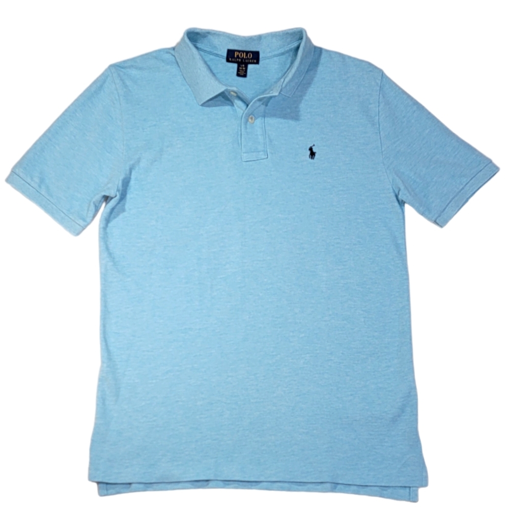 POLO Ralph Lauren Boy's Classic Fit Short Sleeve Cotton Shirt • Large (14-16)